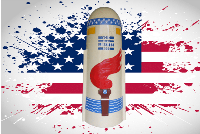 Inauguration de la borne de la liberté