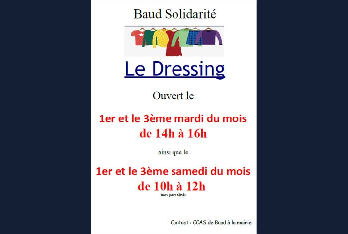 Ouverture du « Dressing »