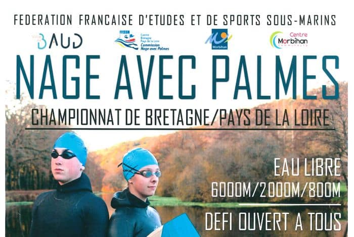 Championnat de nage avec palmes