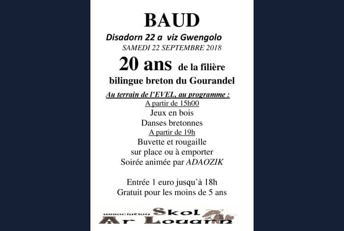 Anniversaire de la filière bilingue du Gourandel
