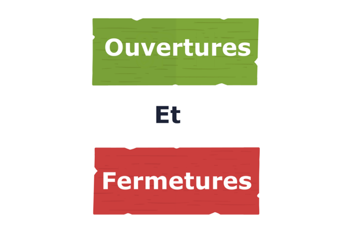 Ouvertures et fermetures des services communaux