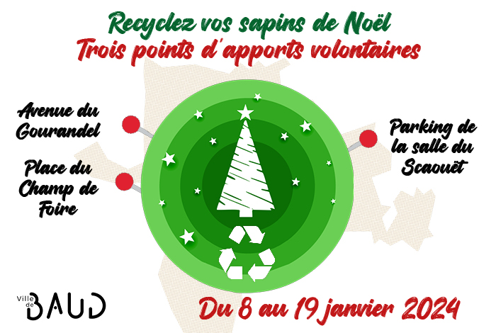 Recyclez vos sapins de Noël