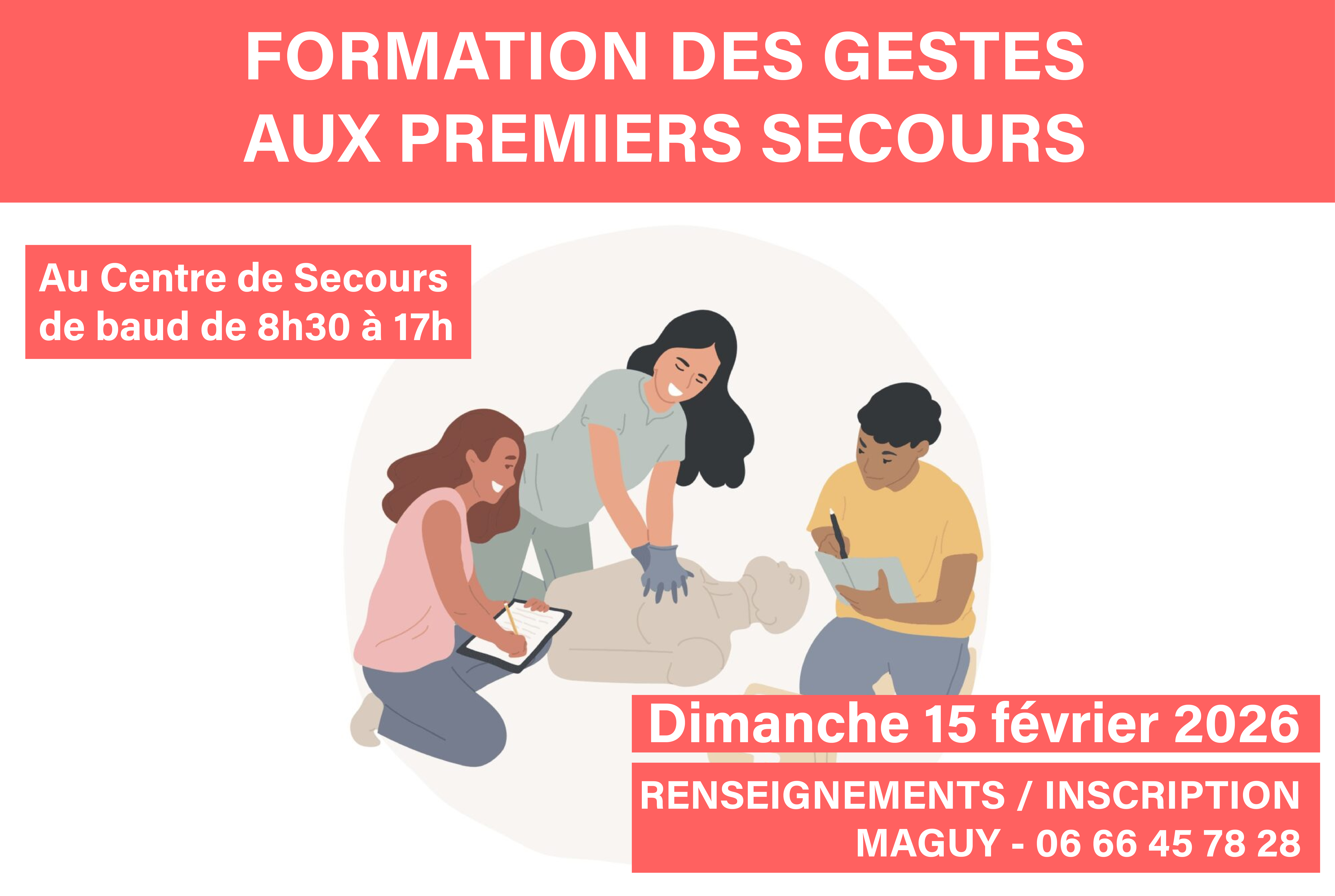 Formation au premiers secours (psc1)