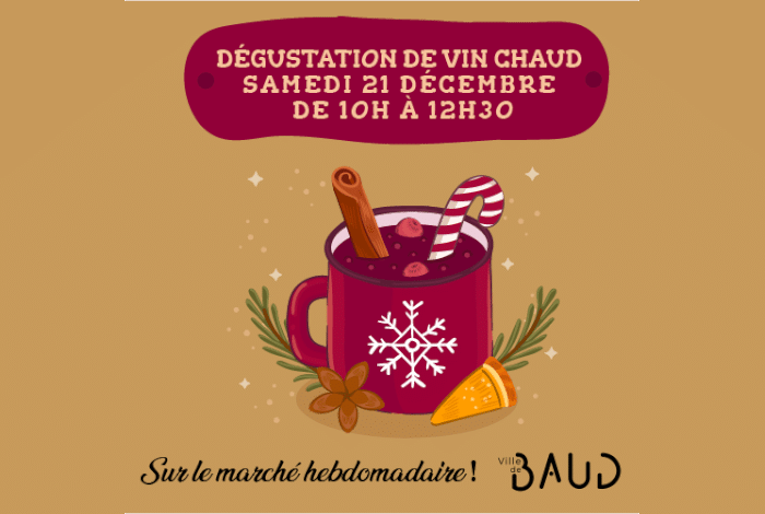 Vin chaud au village de Noël