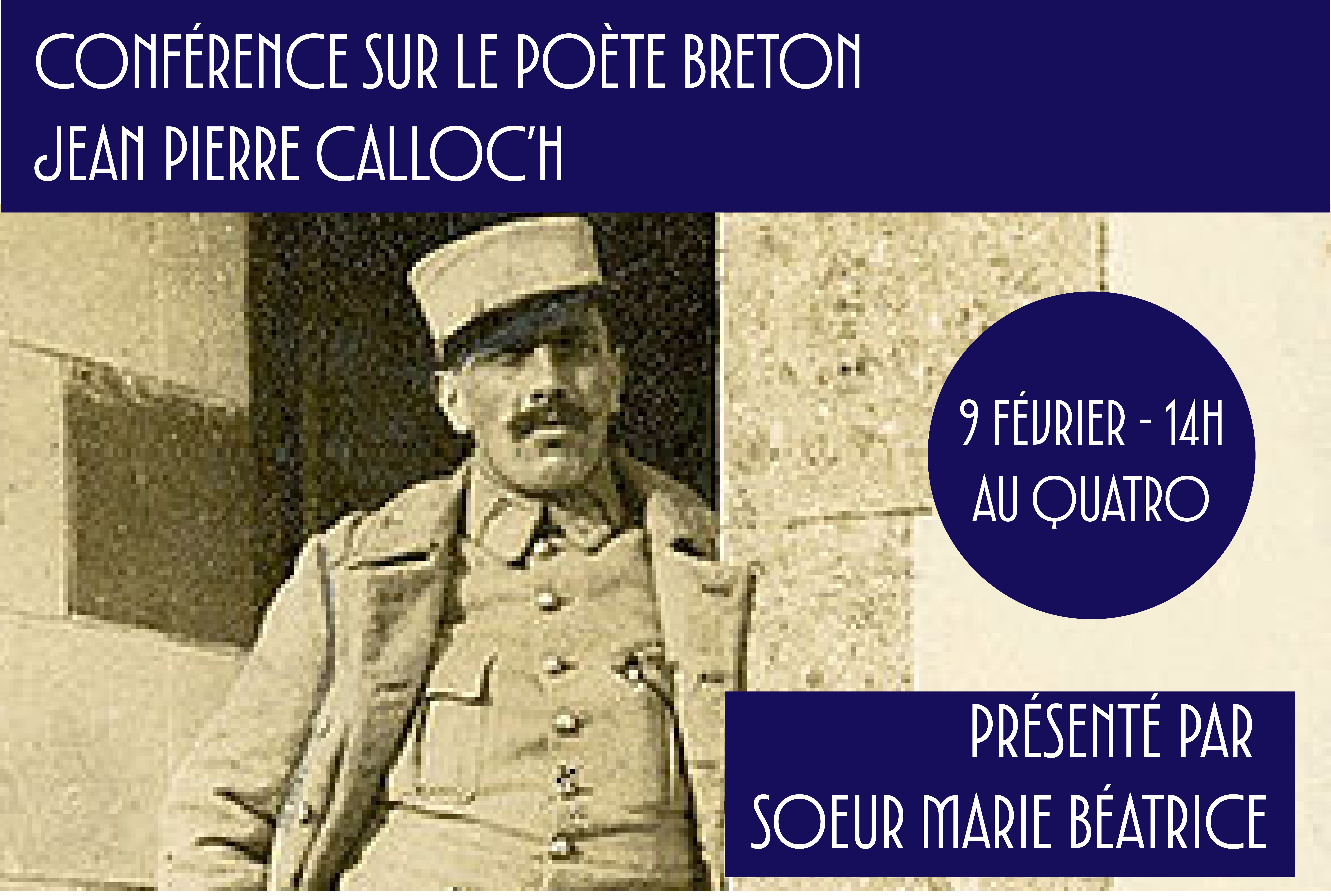 Conférence sur le poète breton Jean Pierre Calloc&rsquo;h