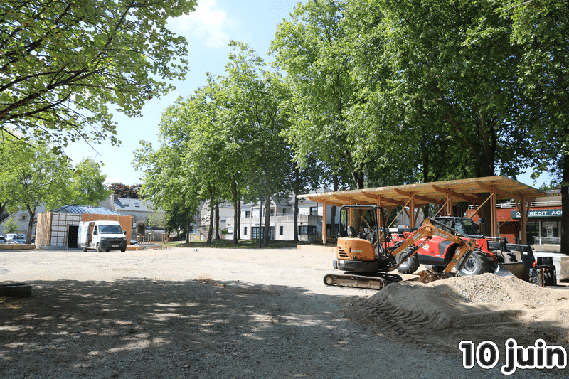 Travaux Place du Champ de Foire