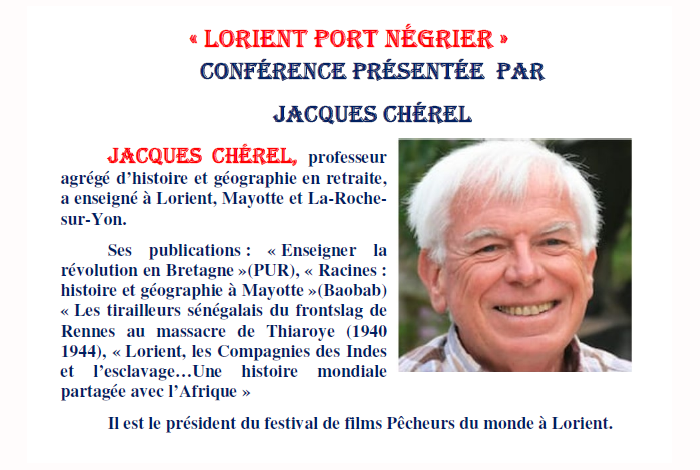 Conférence « Lorient port négrier »