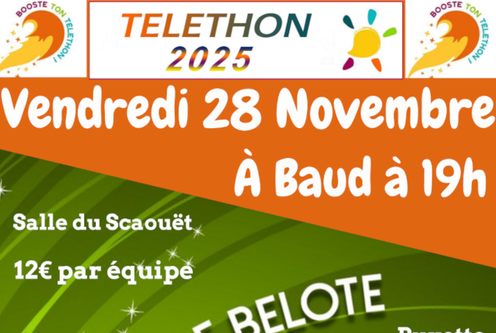 Concours de belote – Téléthon