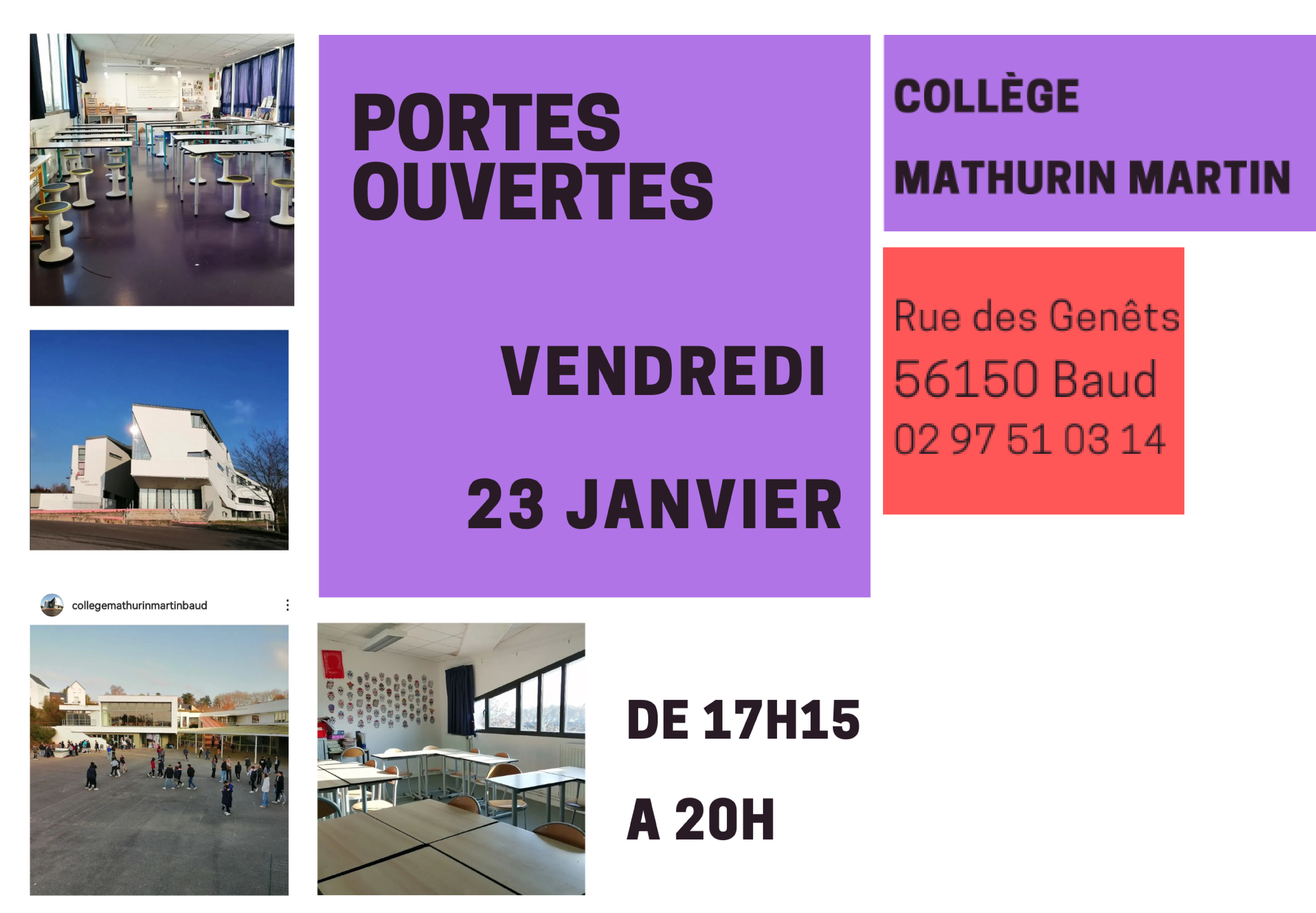 Portes ouvertes collège Mathurin Martin