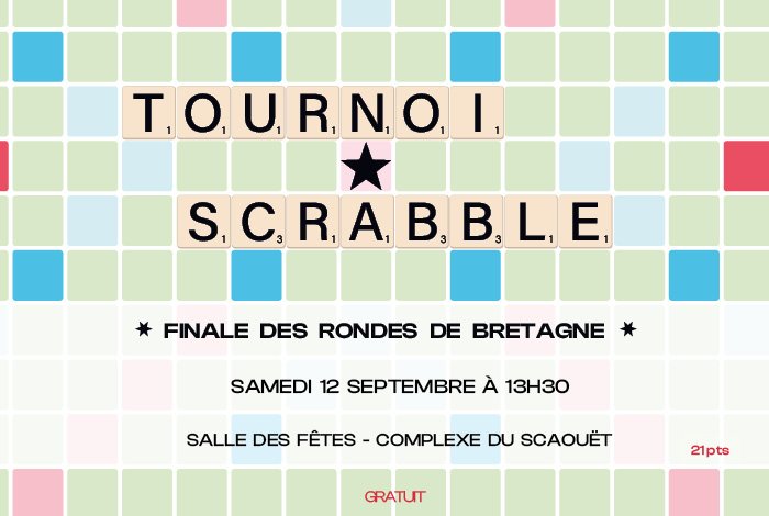 Tournoi de scrabble – Finale des rondes de Bretagne