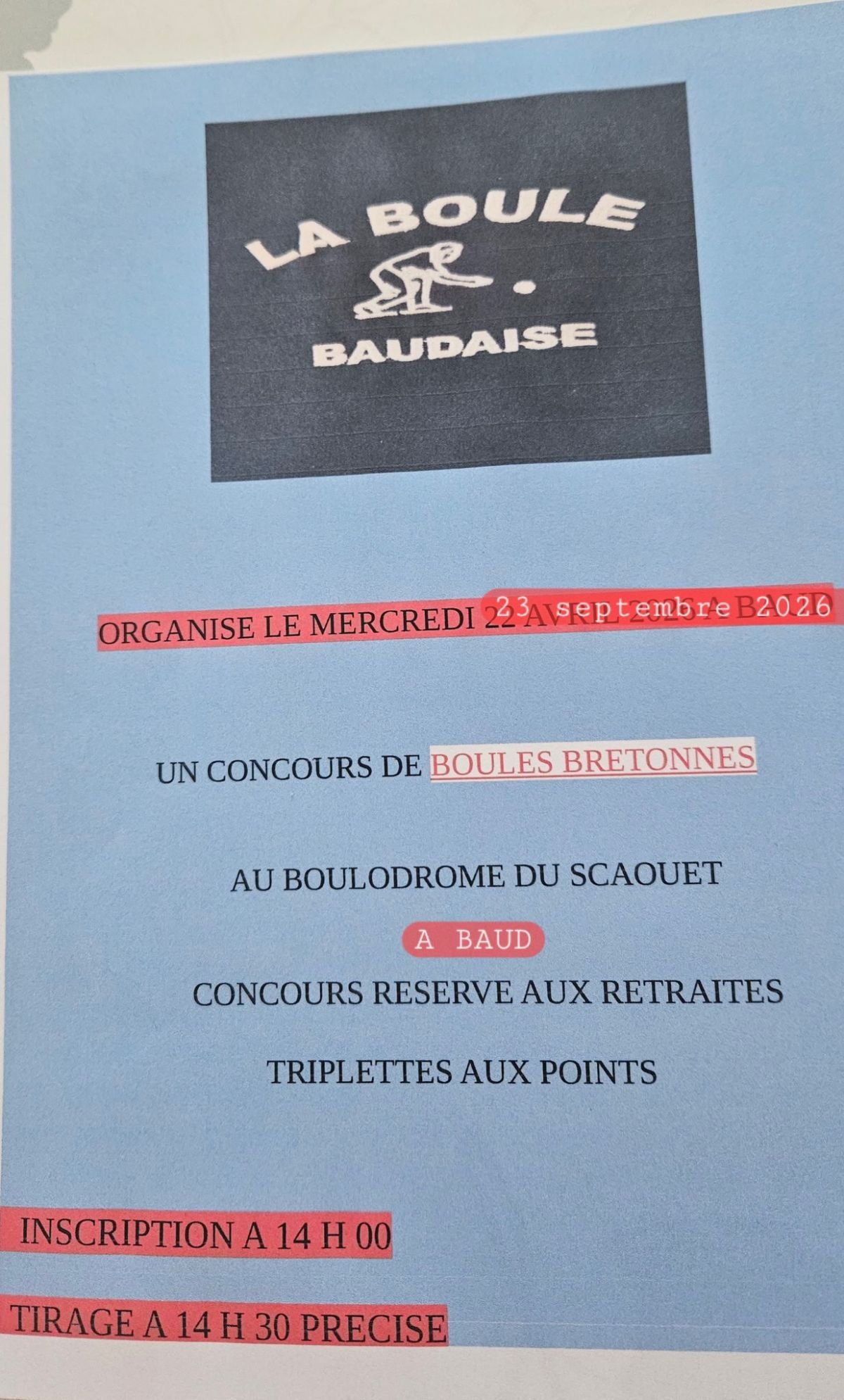 Concours de boules bretonnes